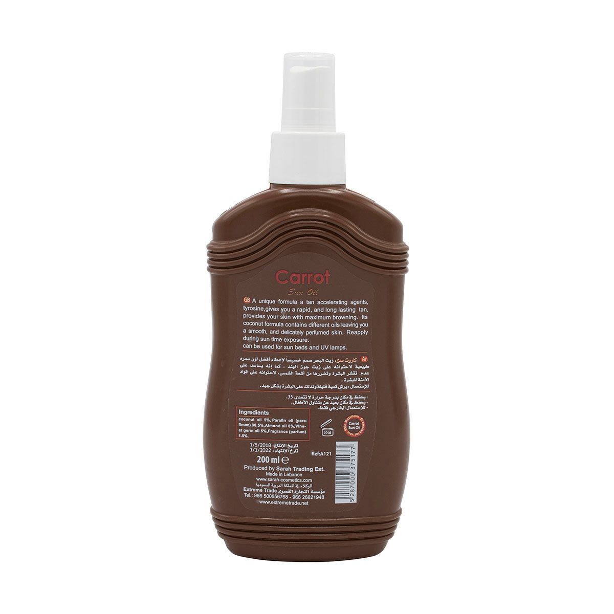 Carrot Sun Tan ACC Oil Coconut 200ML