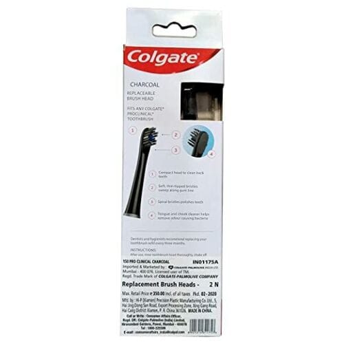 Colgate Pro Clinical 360 Deep Clean Brush Heads 2 Pack