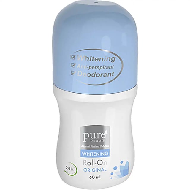 Pure Beauty Whitening Anti-perspirant Fragnance Free Roll-On Deodorant -  60ml