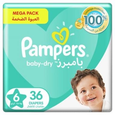 Premium Care Diapers, Size 6, 13+ kg, 36 Diapers