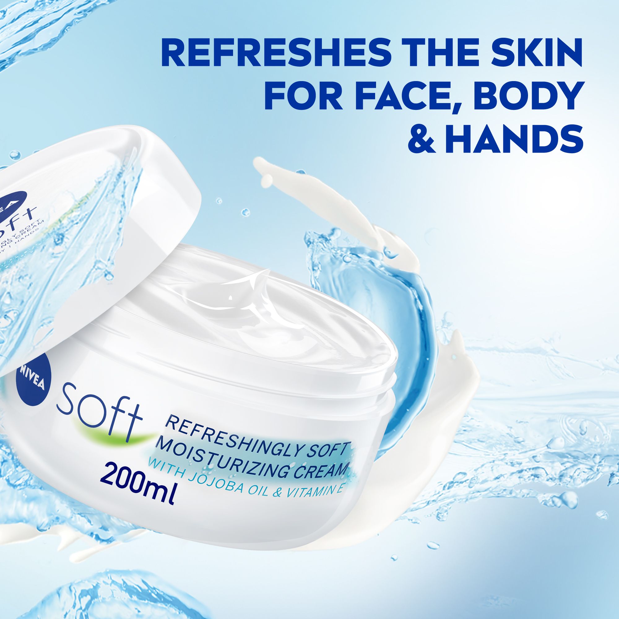 Nivea Soft Moisturizing Cream, Jar 200Ml