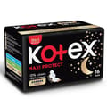 Kotex Maxi Protect Thick Pads, Overnight Protection Sanitary Pads with Wings, 16 Sanitary Pads