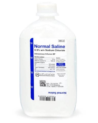 sodium chloride 0.9% 500ml - Normal Saline -