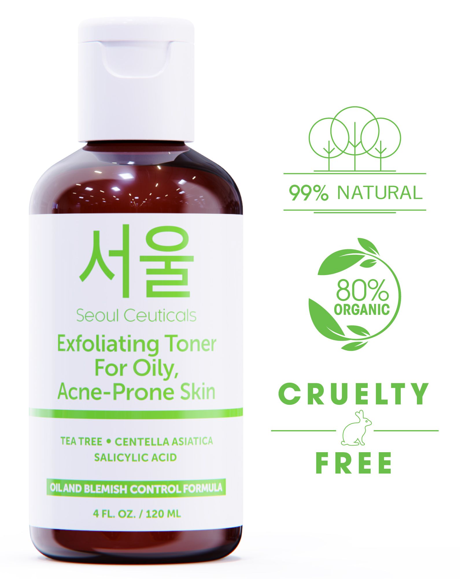 Seoul Ceuticals Exfoliating Toner for Oily Skin 120ml