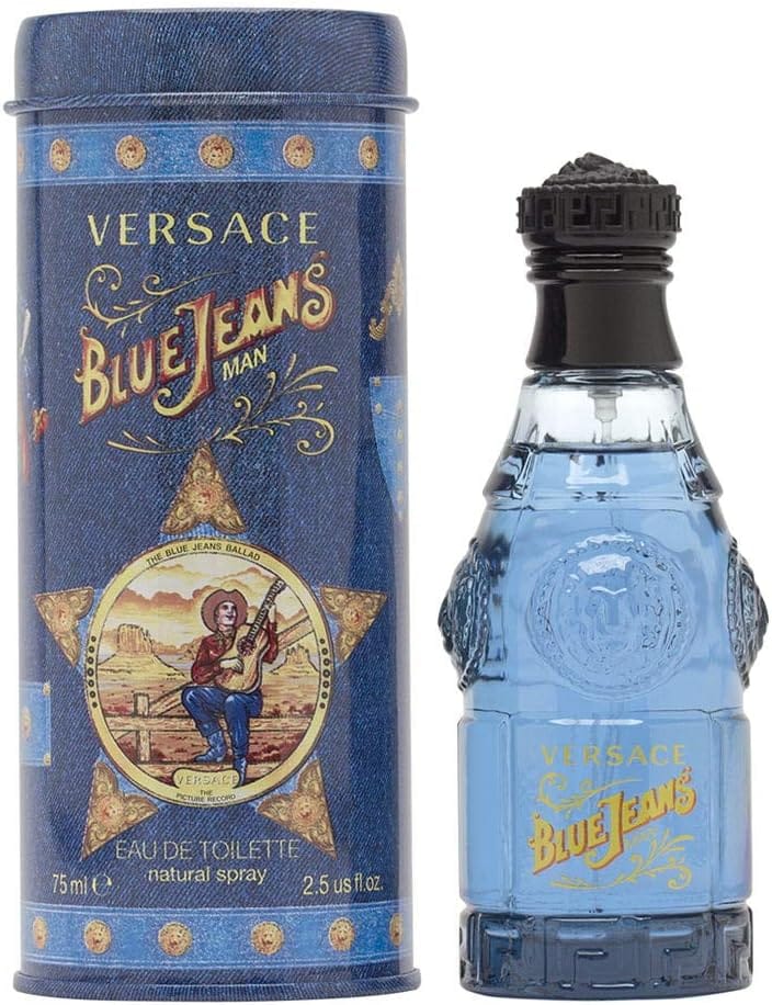 Versace Blue Jeans Man For Men Eau De Toilette 75ml